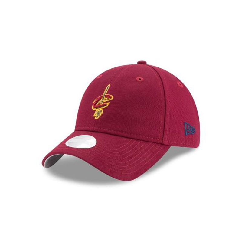 NBA Cleveland Cavaliers Womens Waxed Canvas 9Twenty Adjustable (LJS1161) - Red New Era Caps